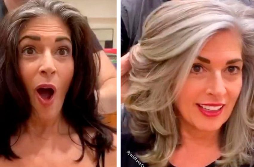  The stylist who makes graying a trend! Stunning transformations