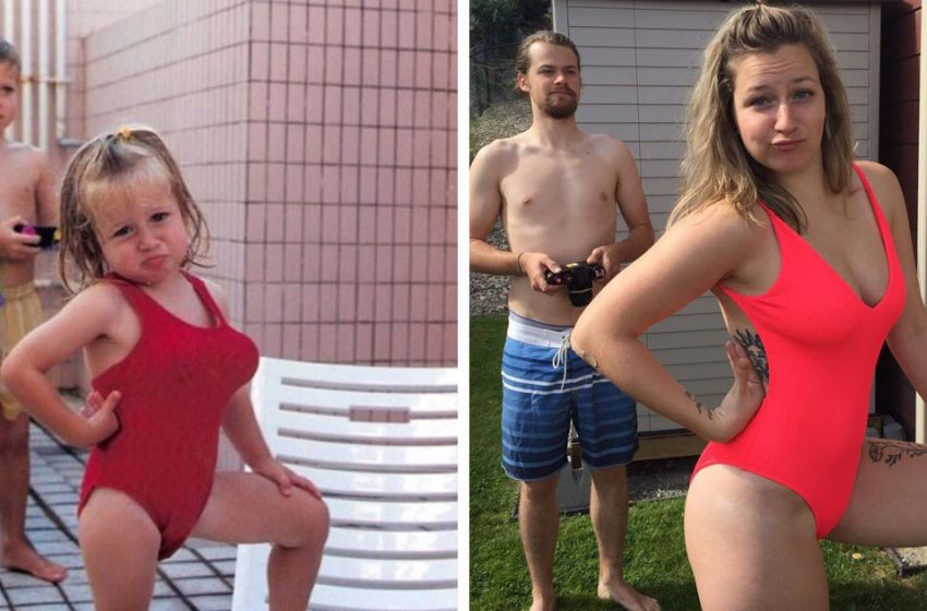  35 Examples of Folk Entertainment – Recreating Old Childhood Photos as Adults